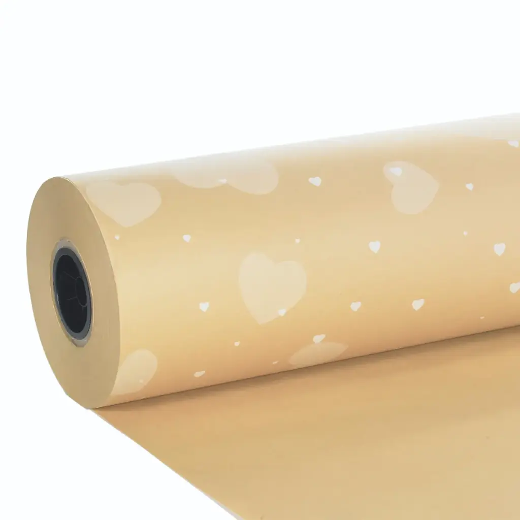 Supplies 30" Natural white Heart  Kraft 833 ft