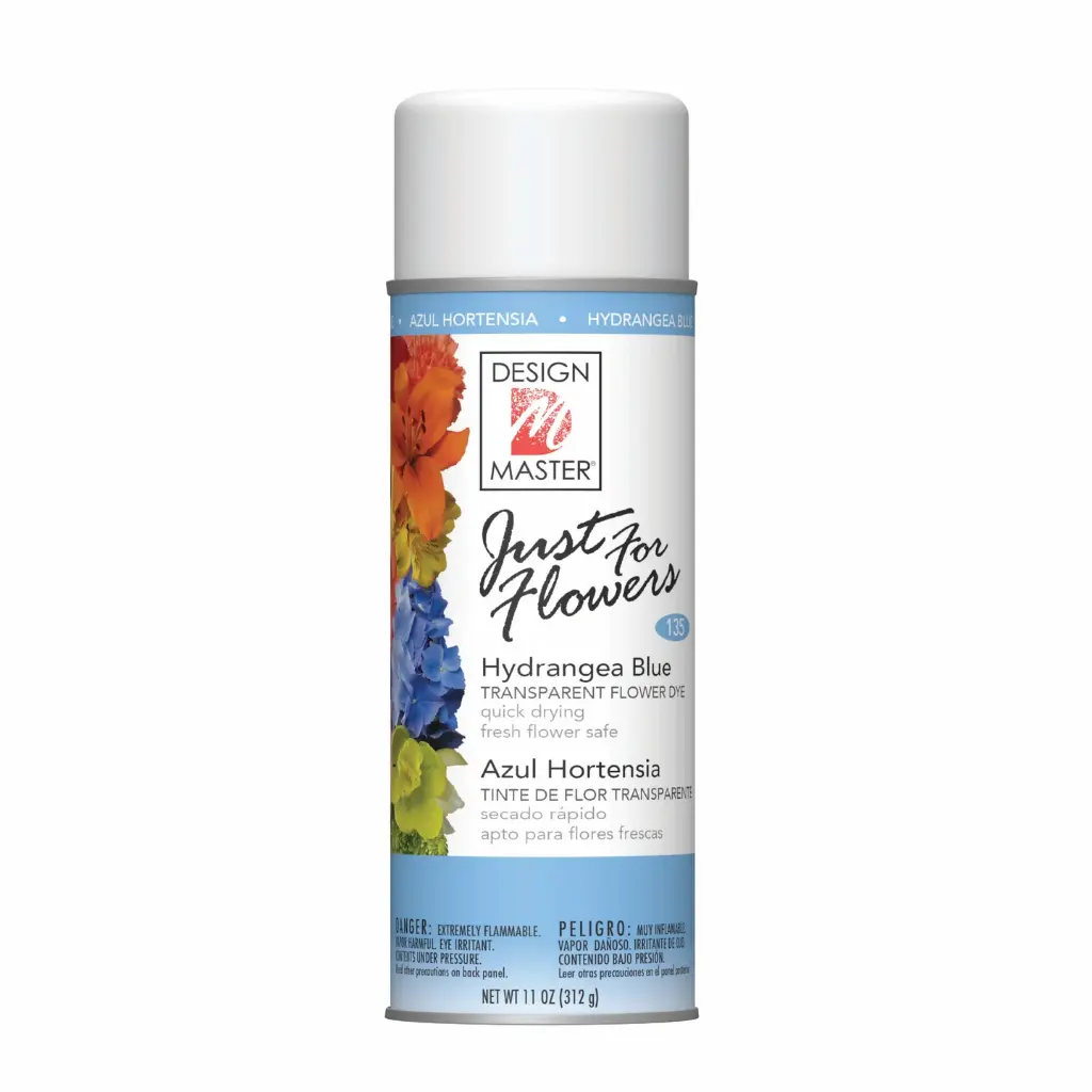 Supplies Spray Paint Blue Hydrangea