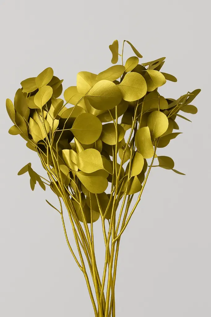 Greenery Eucalyptus Silver Dollar Tinted Gold