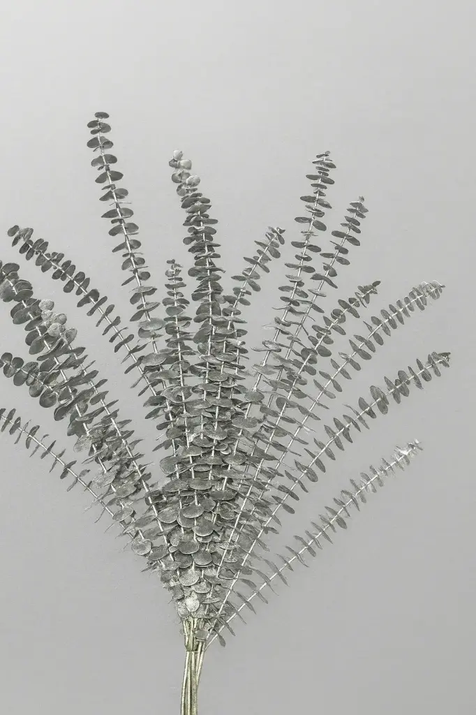 Greenery Eucalyptus Baby Blue Spray Tinted Silver