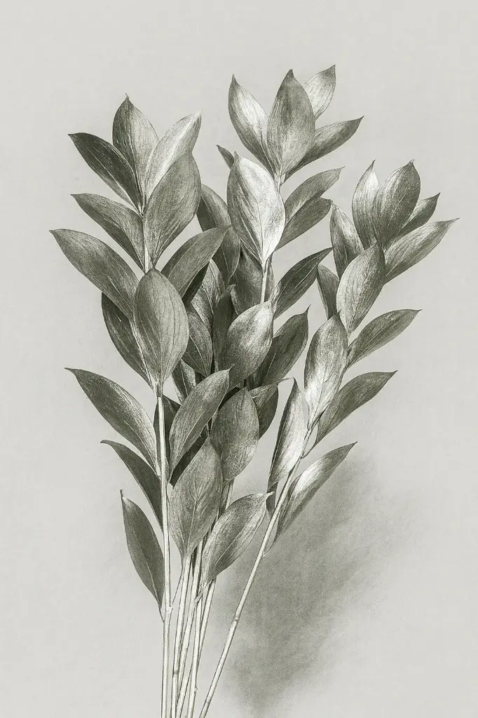 Greenery Israeli Ruscus Tinted Silver