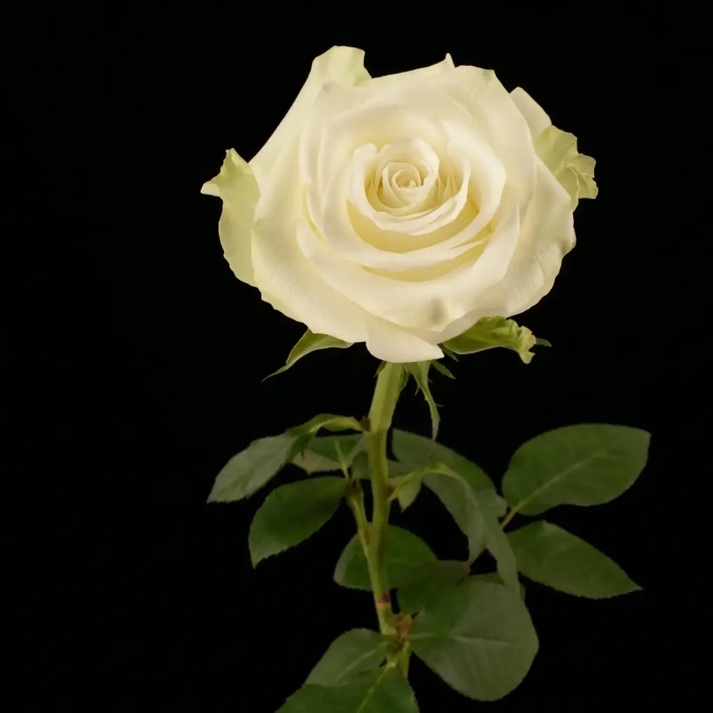    Roses 50cm White Mia