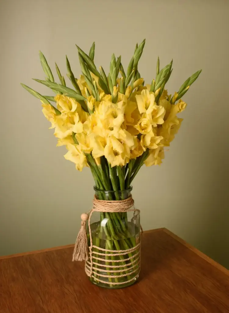 Gladiolus 60cm Yellow Luna