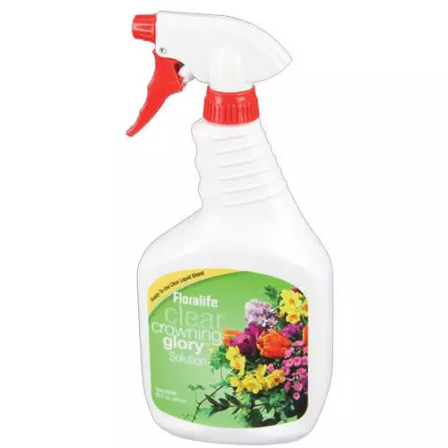 Supplies Clear Crowning Glory Flower Spray 32oz 12/cs